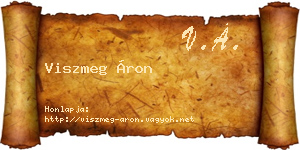 Viszmeg Áron névjegykártya